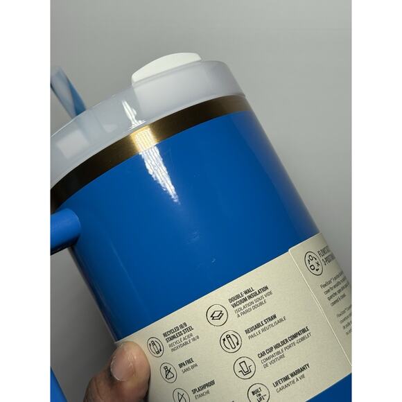 Stanley Holiday Exclusive ARTIC TWIST BLUE 40oz H2.O Flowstate Quencher BNWT - Picture 8 of 9